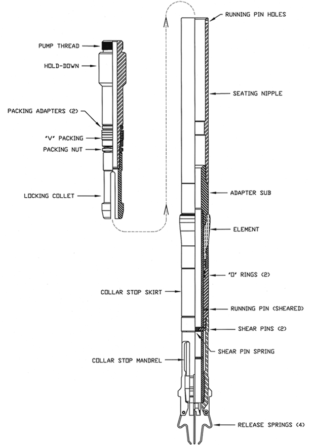 Removable Pump Seating Nipple Assembly (T&C Tubing)